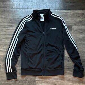 Adidas Black Jacket with White Accents